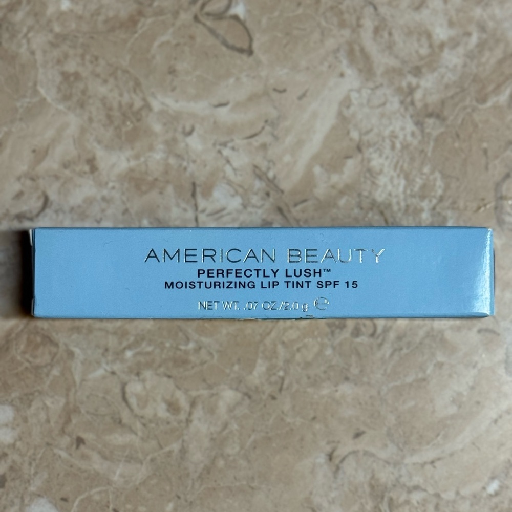 American Beauty Perfectly Lush Moisturizing Lip Tint with SPF 15 Pure Orchid NIB